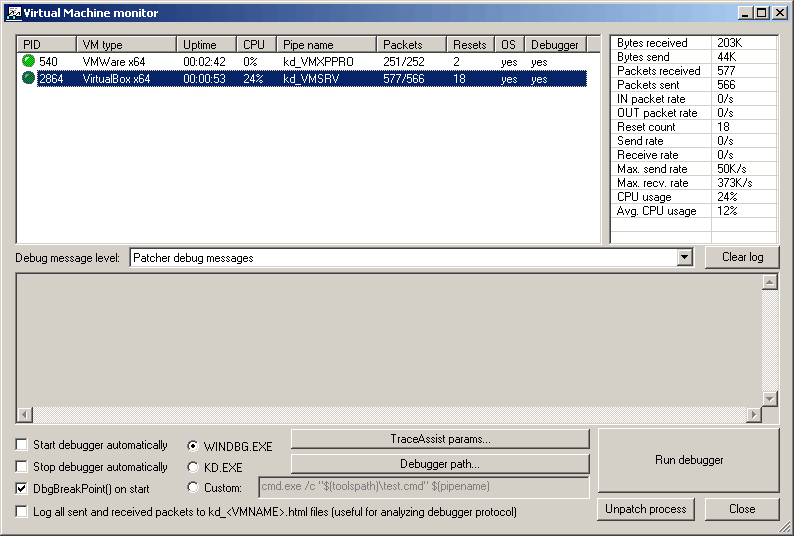 screenshot vm monitor