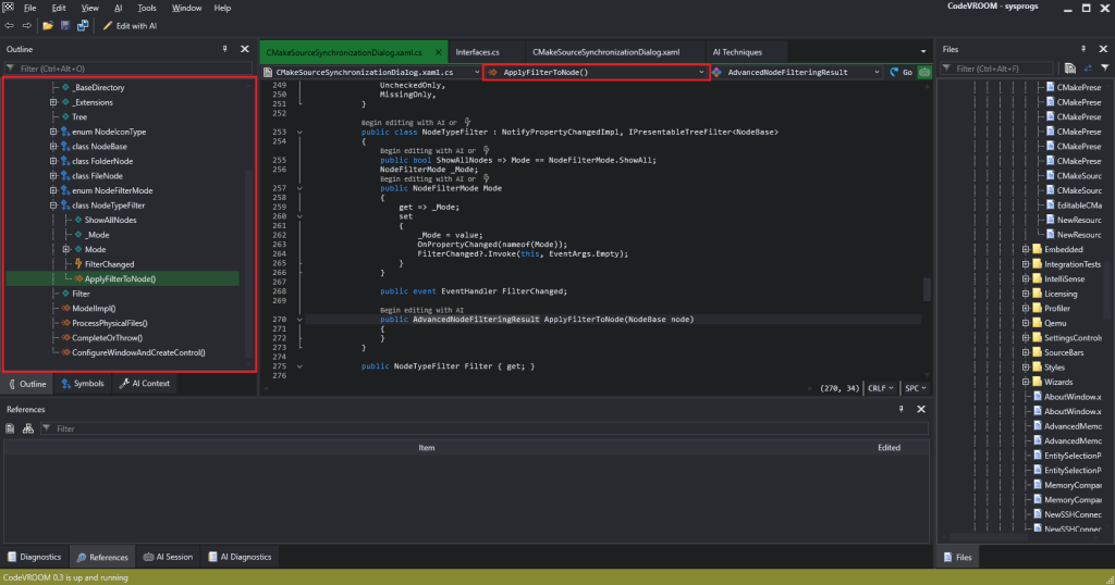 Symbol Index and Context Awareness – CodeVROOM Documentation